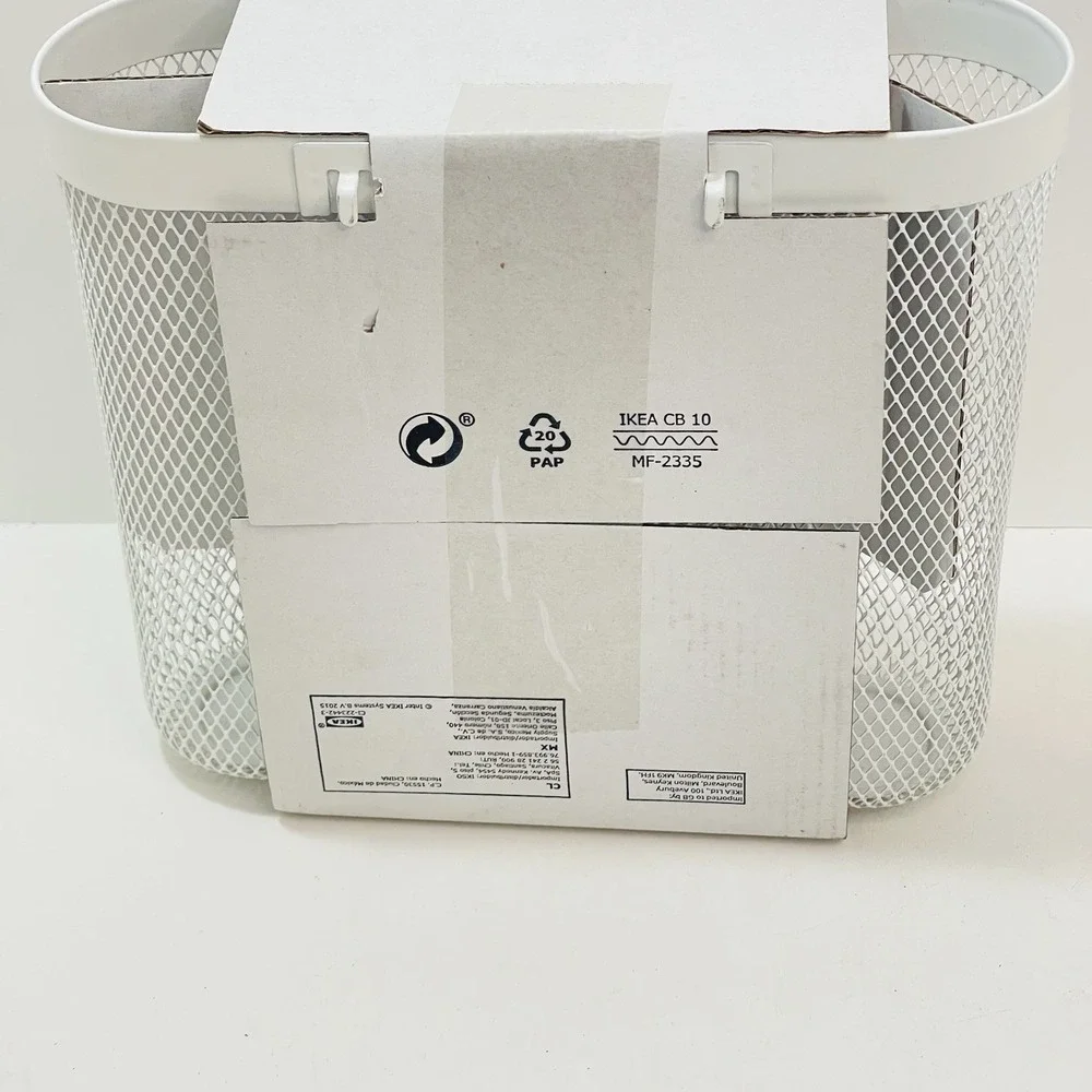 IKEA Skadis White Mesh Storage Basket Set‎ of 3 for Skadis Pegboard System